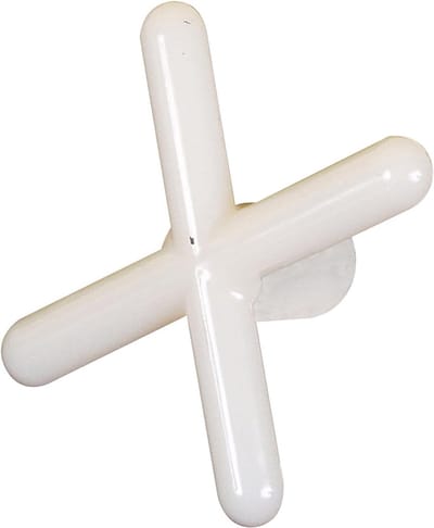 Keusteun Kruis - Poolsteun Brughoofd - Biljart Spelen - Stevig Plastic - 45 x 24 x 35 cm - Wit