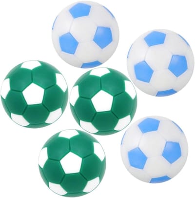 Tafelvoetbal Ballen - Vervangingsballen Spel - Spelplezier Thuis - Stabiel Plastic Materiaal - 6 Stuks 3.2cm - Diverse Kleuren