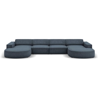 U-bank Jodie chenille afgerond | Micadoni Home