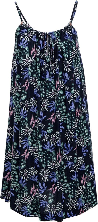 Brunotti - Islayne-Print - Jurkje Zwart - Dames - 100% Viscose - Zomerjurk - XS