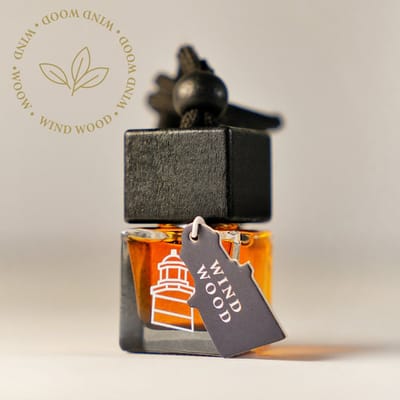 Zephyr - Auto Parfum – “Wind-Wood” - Luxe Auto Geurverfrisser - Autogeur - Geurhanger - Auto accessoires – Parfum Voor Heren