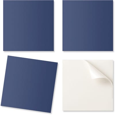 Decoratieve zelfklevende vinyl wandtegels marineblauw 20x20x20 cm