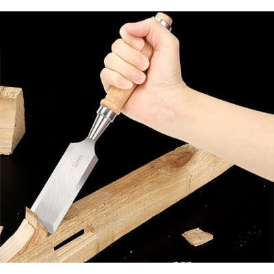 Platte Beitel Houtbewerkingsgereedschap Houten Handvat Snijgereedschap Duurzaam Industrieel Accessoire Cr V 32mm beige