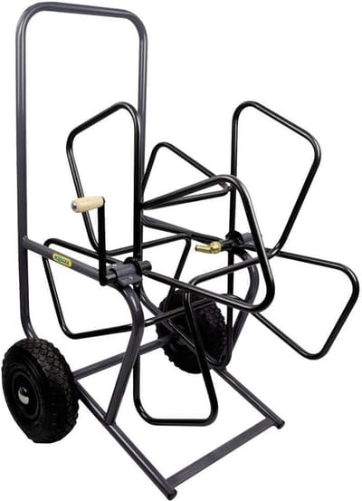 Slangwagen Profi - Slangenhouder Tuinslang - Water Georganiseerd Houden - Metalen Constructie Koperen Koppelingen - 200m 19mm Slang