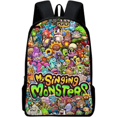 Klassiek Populair my singing monsters Notitieboek Rugzakken leerling Schooltassen 3D Print Oxford Waterdicht Jongens/Meisjes Laptop Rugzakken