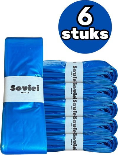 Sovici Navulling geschikt voor Tommee Tippee Twist & Click en Sangenic - 6 stuks - Sangenic - Twist & Click - 250 luiers per navulling (totaal 1500 luiers)
