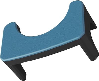 Voetenbank Badkamerkruk - Opstapje Toilet - Comfortabel Zitten - Ergonomisch Ontwerp - 38x22cm - Blauw