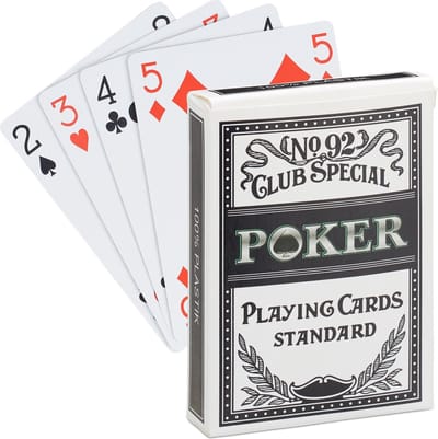 pokerkaarten set - 54 kaarten - waterbestendig - plastic - afwasbaar - beginners