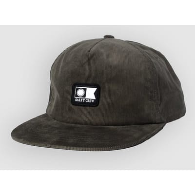 Salty Crew Flagship Cord Snapback Pet Groen Man