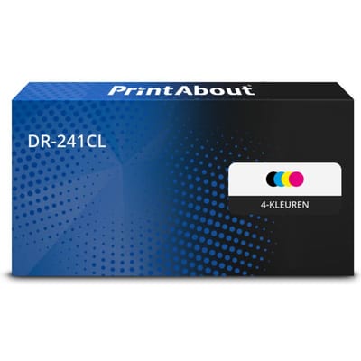 PrintAbout huismerk Drum DR-241CL 4-kleuren geschikt voor Brother