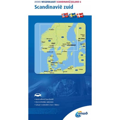 Anwb*wegenkaart Scandinavië/Ijsland 6. Scandinavië-Zuid - Anwb Wegenkaart