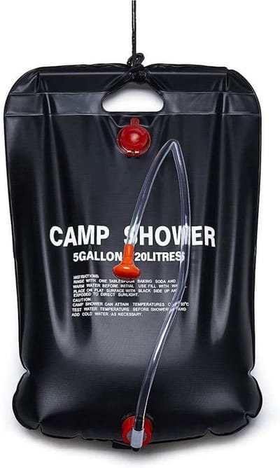 SnelShoppen - Solar Tuin Douche / Camping Douche 20 Liter met Douchekop - Zonne-energie Buiten Douche Waterzak - Ideaal voor Tuin, Camping, Festivals