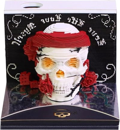 Bureaukalender 2026 - Decoratieve planner - Afspraken bijhouden - Uniek 3D design - 8.5 x 8.5 x 6.7 cm - Roze