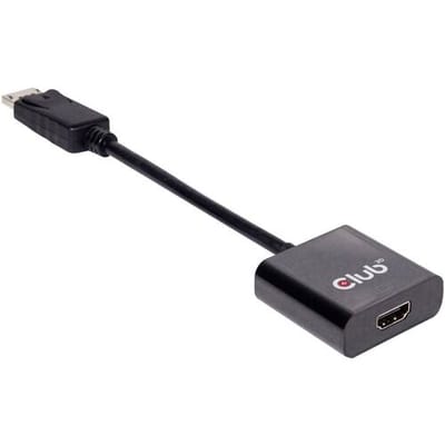 club3D CAC-2070 DisplayPort Adapter [1x DisplayPort stekker - 1x HDMI-bus] Zwart 0 mm