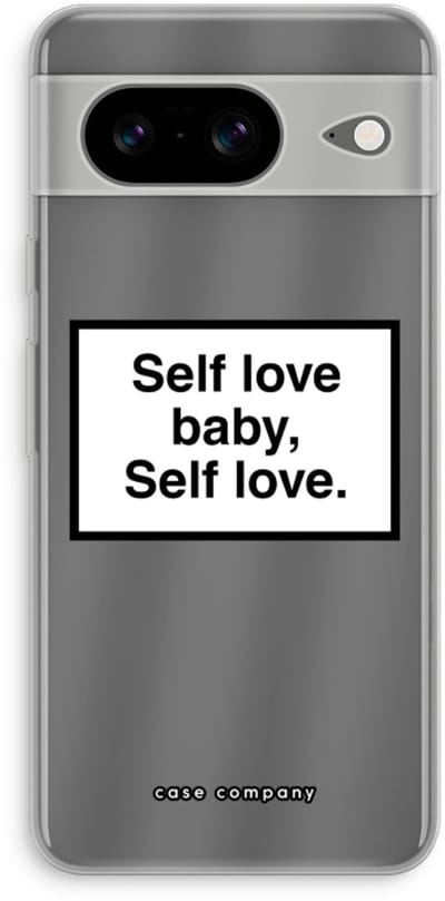 Case Company® - Hoesje geschikt voor Google Pixel 8 hoesje - Self love - Soft Cover Telefoonhoesje - Bescherming aan alle Kanten en Schermrand