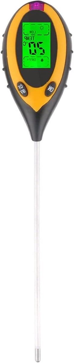 Bodemtester Elektronisch - Grondmeter pH - Planten Verzorgen - Hoge Precisie Meting - 31.8 cm - Zwart