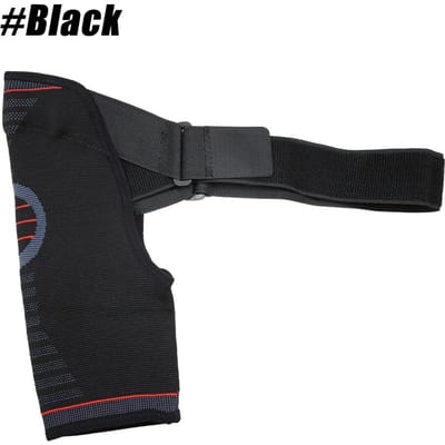 Attelle d'épaule réglable pour le soutien de la coiffe des rotateurs, l'articulation acromio-claviculaire luxée, les entorses, les douleurs, les bursites, la tendinite L-XL noir