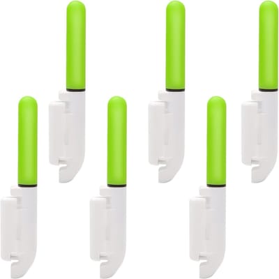 Nachtvissen: 6 Stuks Waterproof Glow Sticks met LED Licht voor Effectieve Visserij, Inclusief Batterijen en Bevestigingshaak
