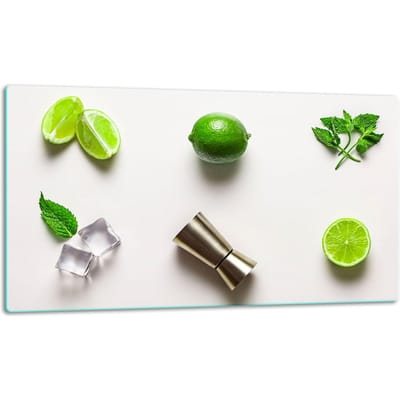 TMK ArtDeko - Snijplank - 52x30cm - Glas - Levendig Kleuren