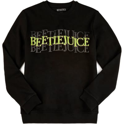 Beetlejuice Say It Three Times Sweatshirt - Black - S - Zwart