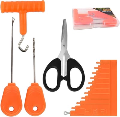 Karpervisserij Gereedschapsset - 6-in-1 Kit met Knopnaalden, Boor, Haakmaker en Lijnsnijder - Professioneel gebruik - ShopVlot