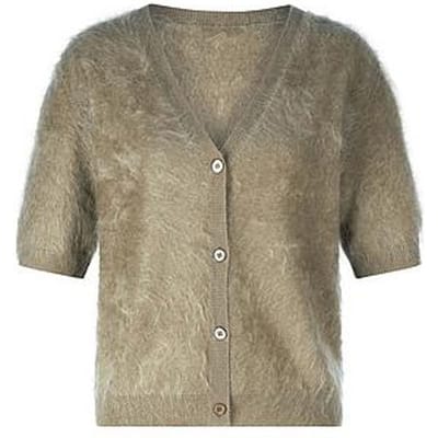 Vest 100% kasjmier Van Peter Hahn groen