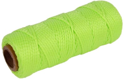Touw/uitzetkoord neon fluoriscerend - 50 meter - Touwen - Metselkoord - Tuin aanleggen bestrating