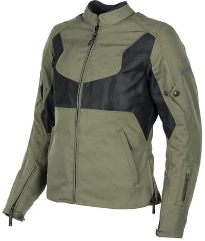 MOTOBLOUZ Motorjas STROKE AIR 3 IN 1 LADY vrouw|4-seizoenen|Khaki/Zwart 46 CE-gekeurd