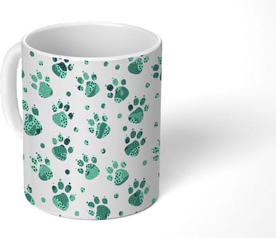Mok - Koffiemok - Patroon - Huisdieren - Hond - Dier - Mokken - 350 ML - Beker - Koffiemokken - Theemok