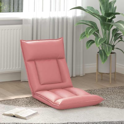 vidaXL - Verstelbare - vloostoel - Roze - Kunstleer