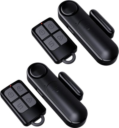 Deuralarm 2-pack - Raam sensor - Huisbeveiliging - 120dB Luid Alarm - Compact formaat - Zwart