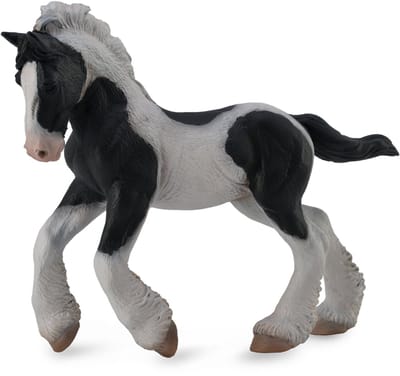 COLLECTA Figurine - Tinker Veulen Zwart-Wit - (M) - Paarden - Handgeschilderd - Miniatuur