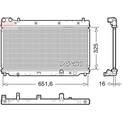 Radiator DENSO DRM40055
