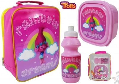 TROLLS Lunch Set Broodtrommel Drinkbeker Lunchtas De Trollen