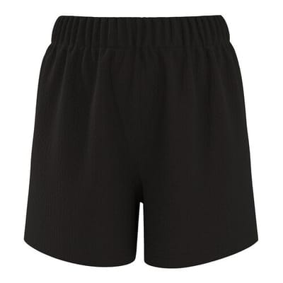 ESMARA Dames shorts met crinkle-structuur (Zwart, XS (32/34))