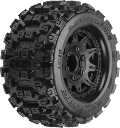 Badlands MX28 2.8 inch Bandenset voor RC Auto's - Voorgemonteerde Raid Wielen
