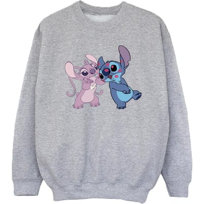 Disney Meisjes Lilo & Stitch Kusjes Sweatshirt (Sportgrijs)