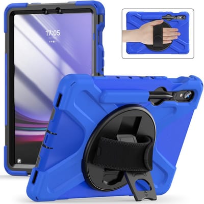 Coverup Tablethoes geschikt voor Samsung Galaxy Tab S10 Lite / S10 FE / S9 FE / S9 / S8 / S7 Hoesje - Heavy Duty Case - Blauw