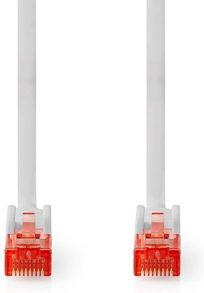 Nedis CAT6 Netwerkkabel - RJ45 Male - RJ45 Male - U/UTP - 15.0 m - Rond - PVC - Wit - Envelop