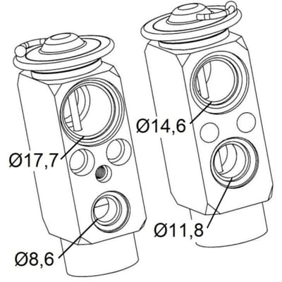 Expansieventiel, airconditioning NRF 38399