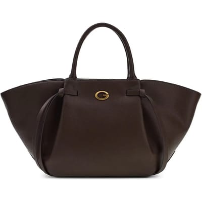 GUESS schoudertas handtas Allegra Girlfriend Satchel Brown donkerbruin
