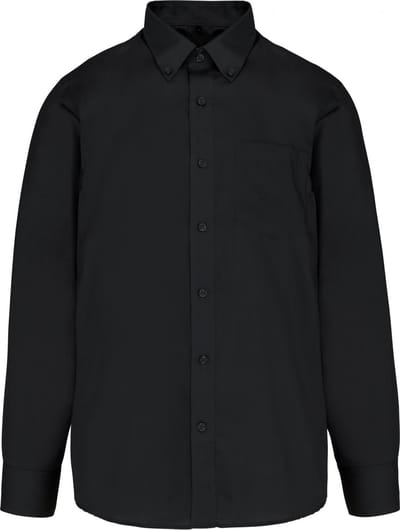 Kariban Heren non-iron overhemd lange mouwen K537 - Black - 3XL