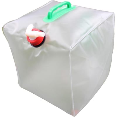 Sac à eau extérieur pliable portable transparent en EVA ultraléger grande capacité(20L) white