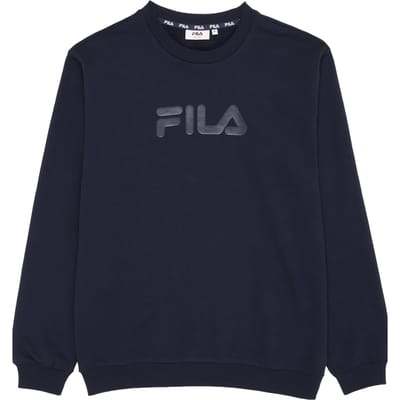 FILA Unisex Zanten Logo Crew Sweat Black Iris Maat: L | Sweaters Outlet | Unisex | Blauw