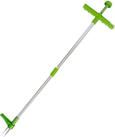 Onkruidtrekker Staand - Wortelverwijderaar Handgereedschap - Tuin Onderhouden - Met Voetpedaal - Lange Steel - Groen