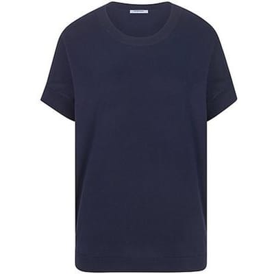 Trui ronde hals 100% SUPIMA®-katoen Van Peter Hahn blauw