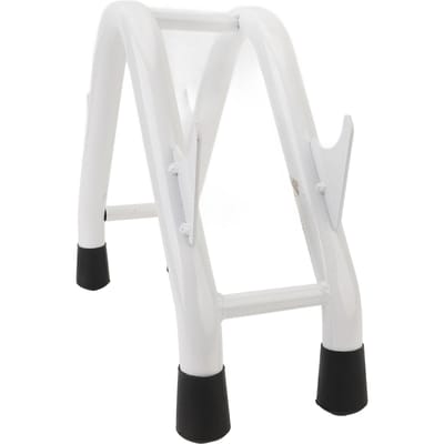 Dumbbellrek Stand IJzeren Driehoek Rubber Antislip 180lb Belasting Compact Gewichtshouder Fitness white