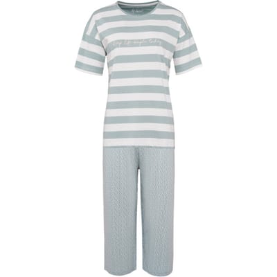 By Louise Dames capri korte pyjama set mint