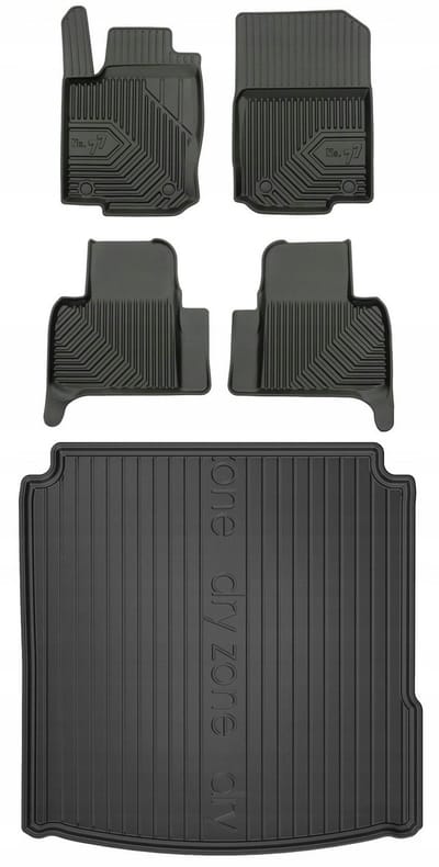 FROGUM 77 Set Automatten en Kofferbakmat - Geschikt voor Mercedes-Benz GLE C292 Coupe (2015-2019) - TPE Rubber - Zwart