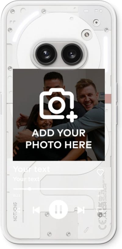 Gepersonaliseerd - Case Company® - Hoesje geschikt voor Nothing Phone (2a) hoesje - Music Player - Soft Cover Telefoonhoesje - Bescherming aan alle Kanten en Schermrand